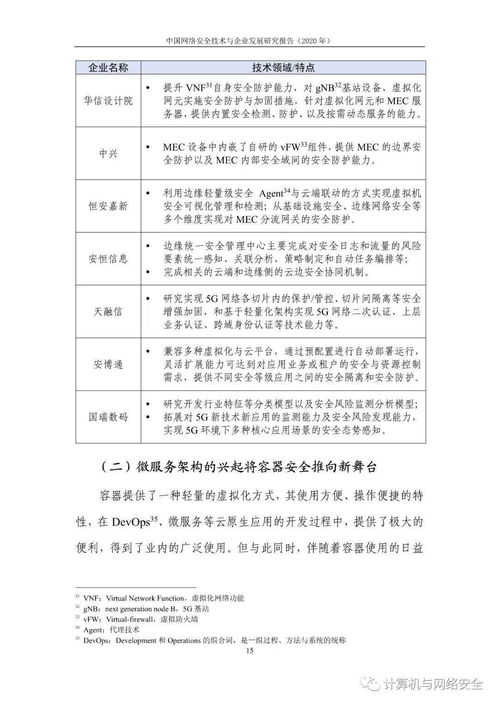 中国网络安全技术与企业发展研究报告（2020年）——技术研究和试验发展篇